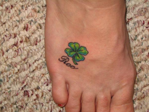 Tattoo on sister Tonya's foot in memory of Riley