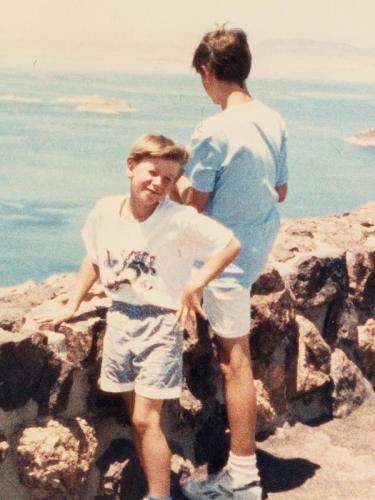 Charile and Riley at Hoover Dam.